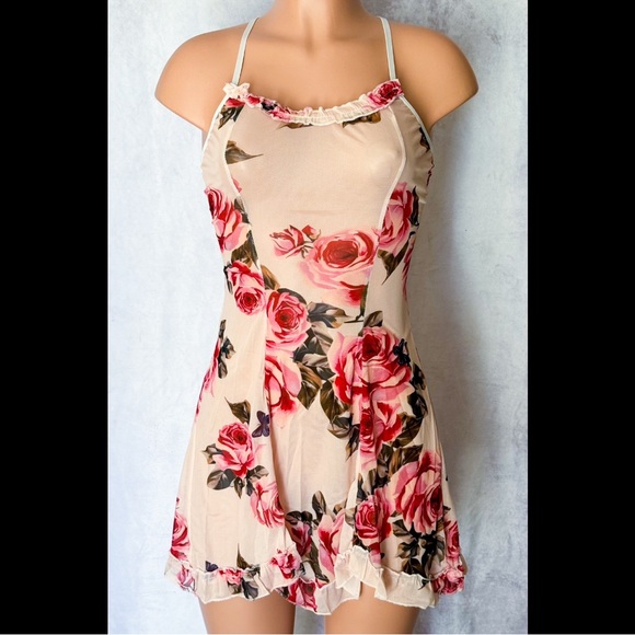 Cream & Rose, Sheer, Lingerie Slip - Picture 1 of 7